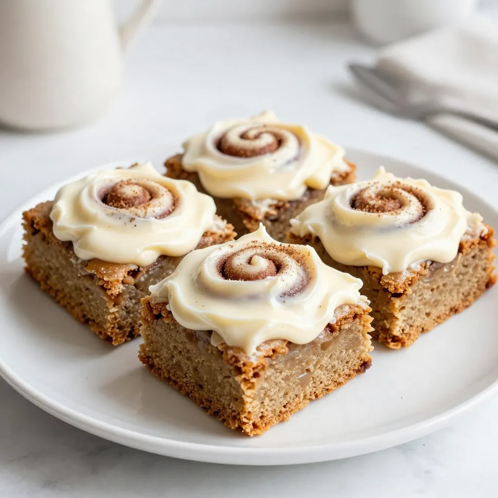 Cinnamon Roll Blondies Delightful Sweet Treat Recipe