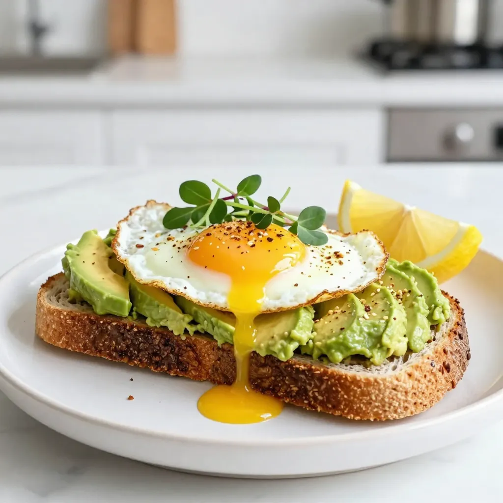 Avocado Egg Toast with Everything Spice Delight