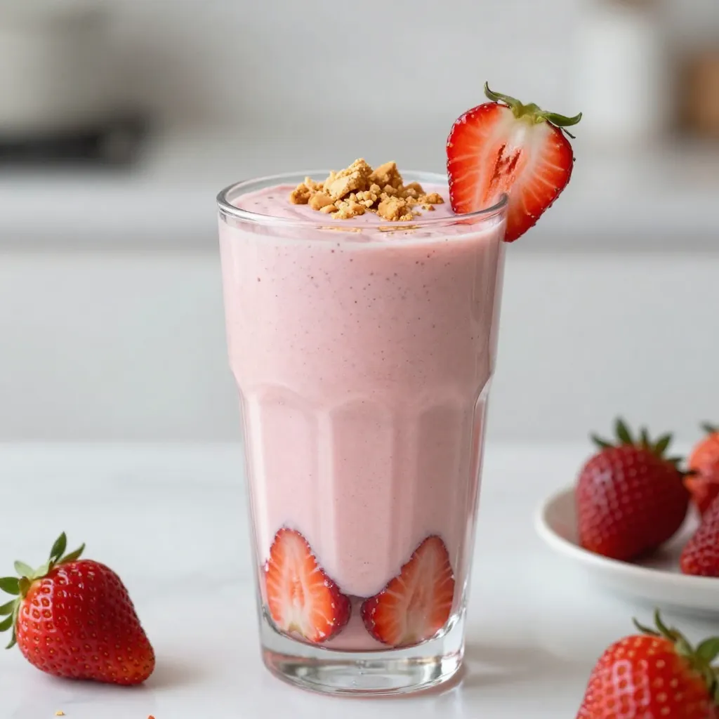 Strawberry Cheesecake Smoothie Easy and Creamy Delight