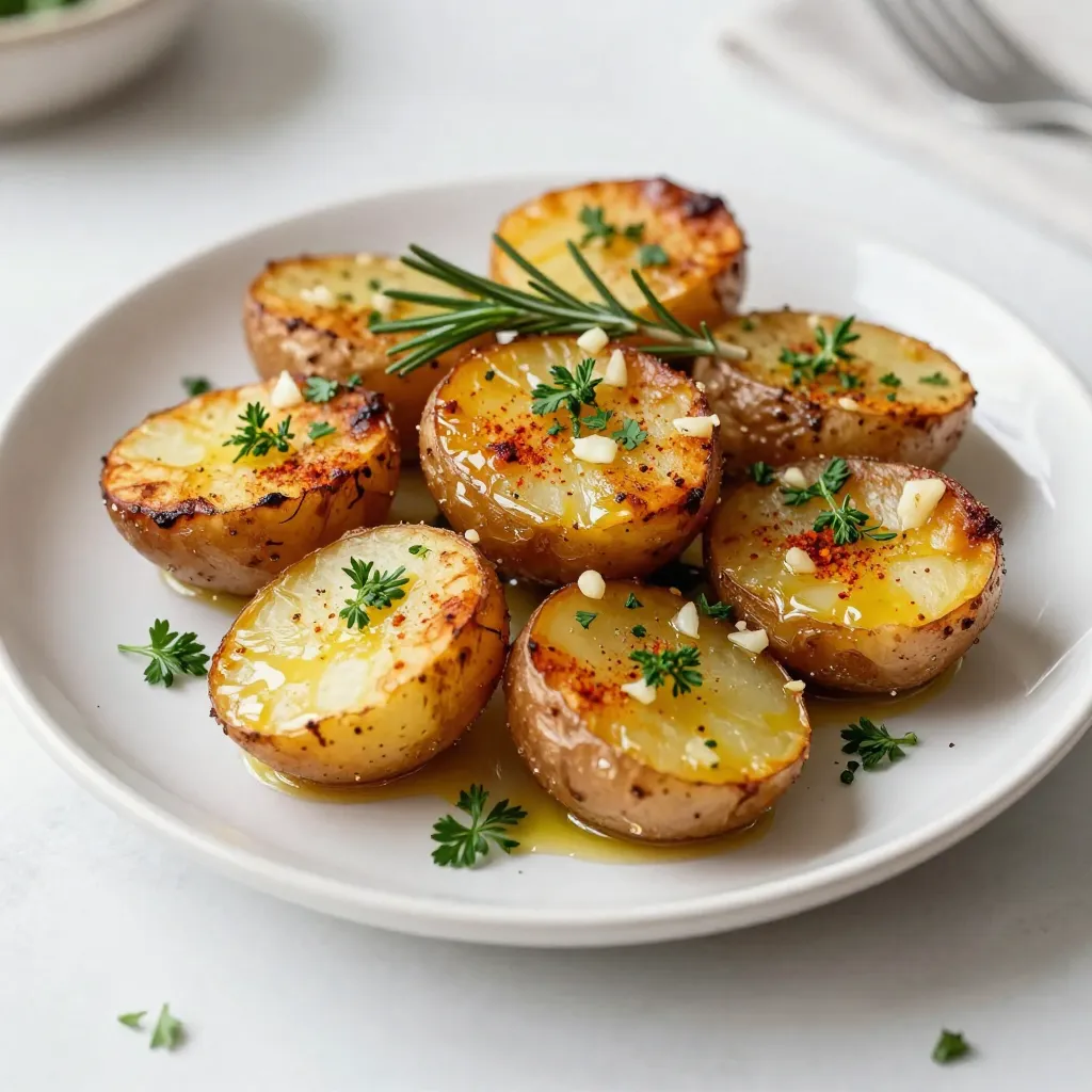 Garlic Herb Roasted Red Potatoes Tasty Side Dish
