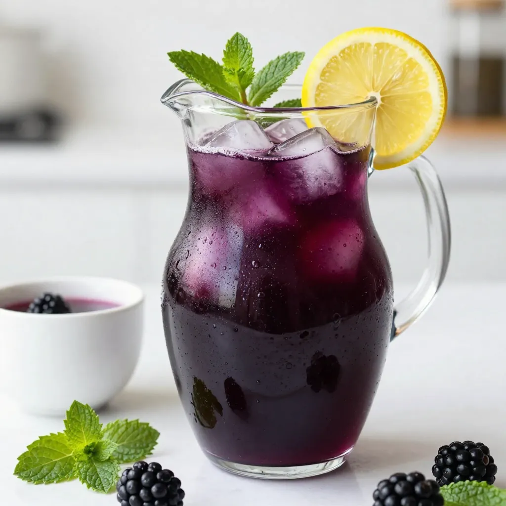Blackberry Mint Lemonade Refreshing Summer Drink