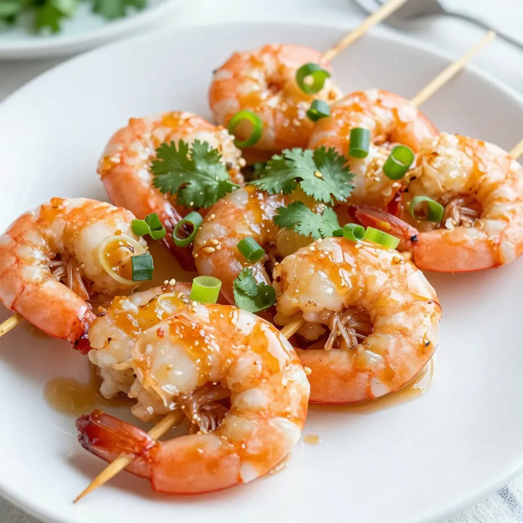 Honey Garlic Shrimp Skewers Flavorful Grilling Recipe