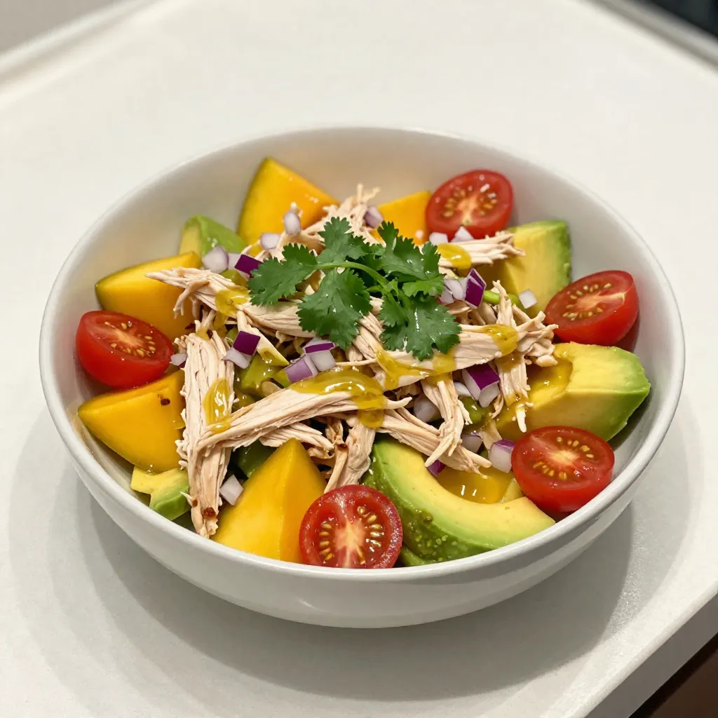 Mango Avocado Chicken Salad Fresh and Flavorful Dish
