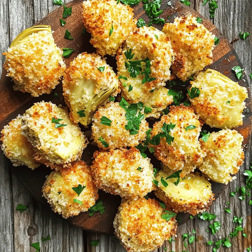 Air Fryer Crispy Garlic Parmesan Artichoke Hearts Delight