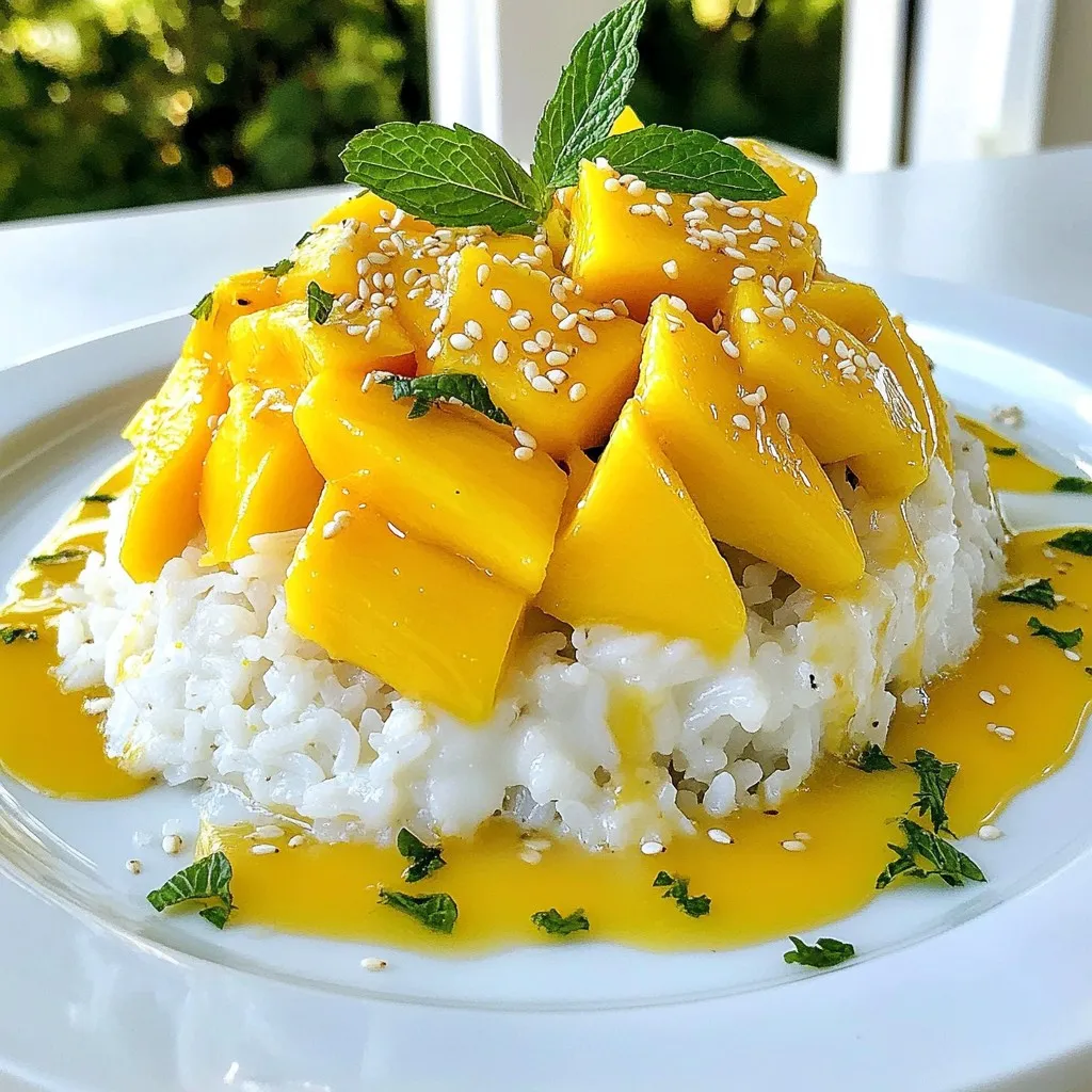 Thai Mango Sticky Rice Delicious and Easy Recipe