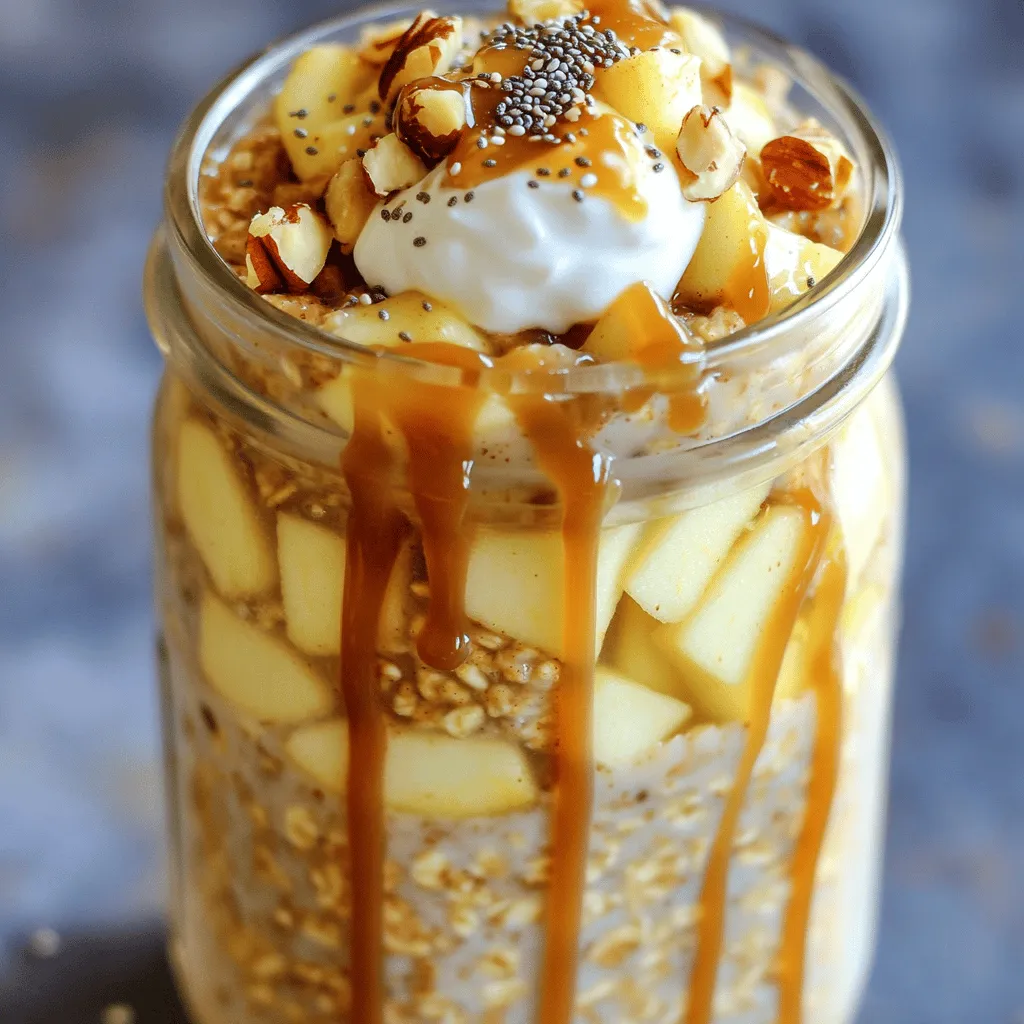 Caramel Apple Pie Overnight Oats Delightful Recipe