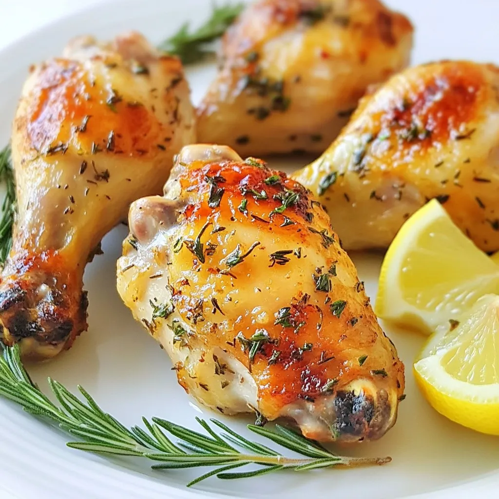 Garlic Herb Roasted Chicken Drumsticks Flavor Boost