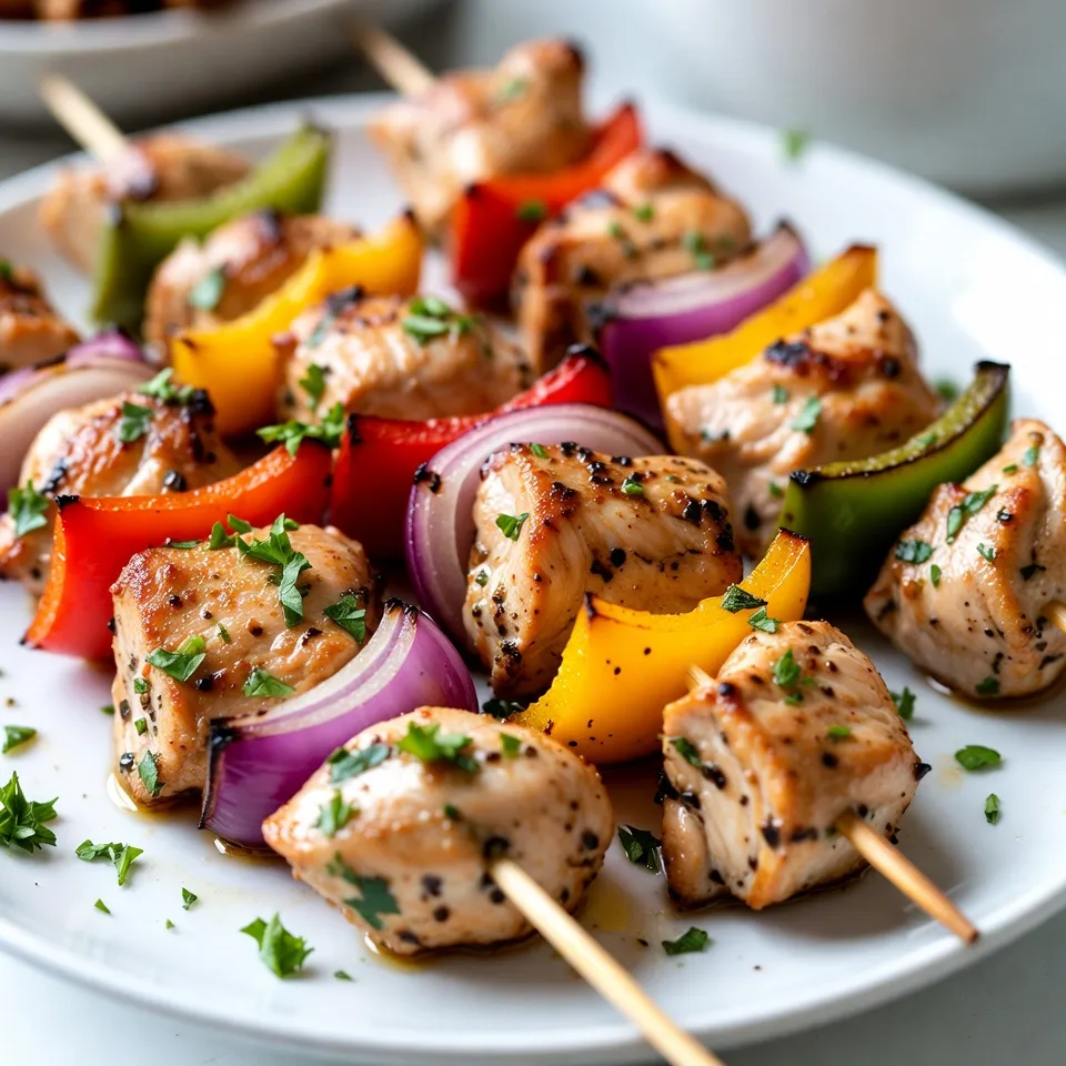Lemon Garlic Chicken Skewers Fresh and Flavorful Meal