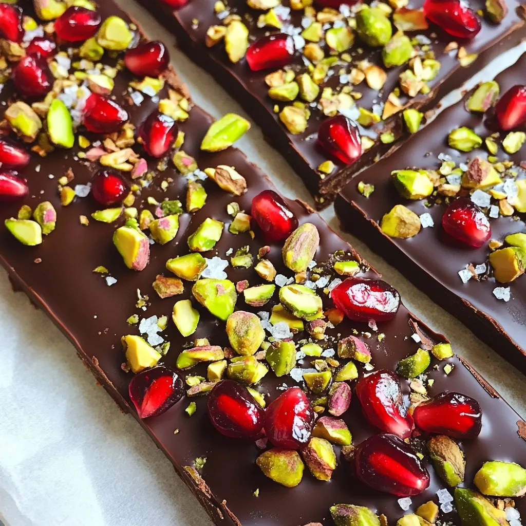 Pomegranate Pistachio Bark Irresistible Chocolate Treat