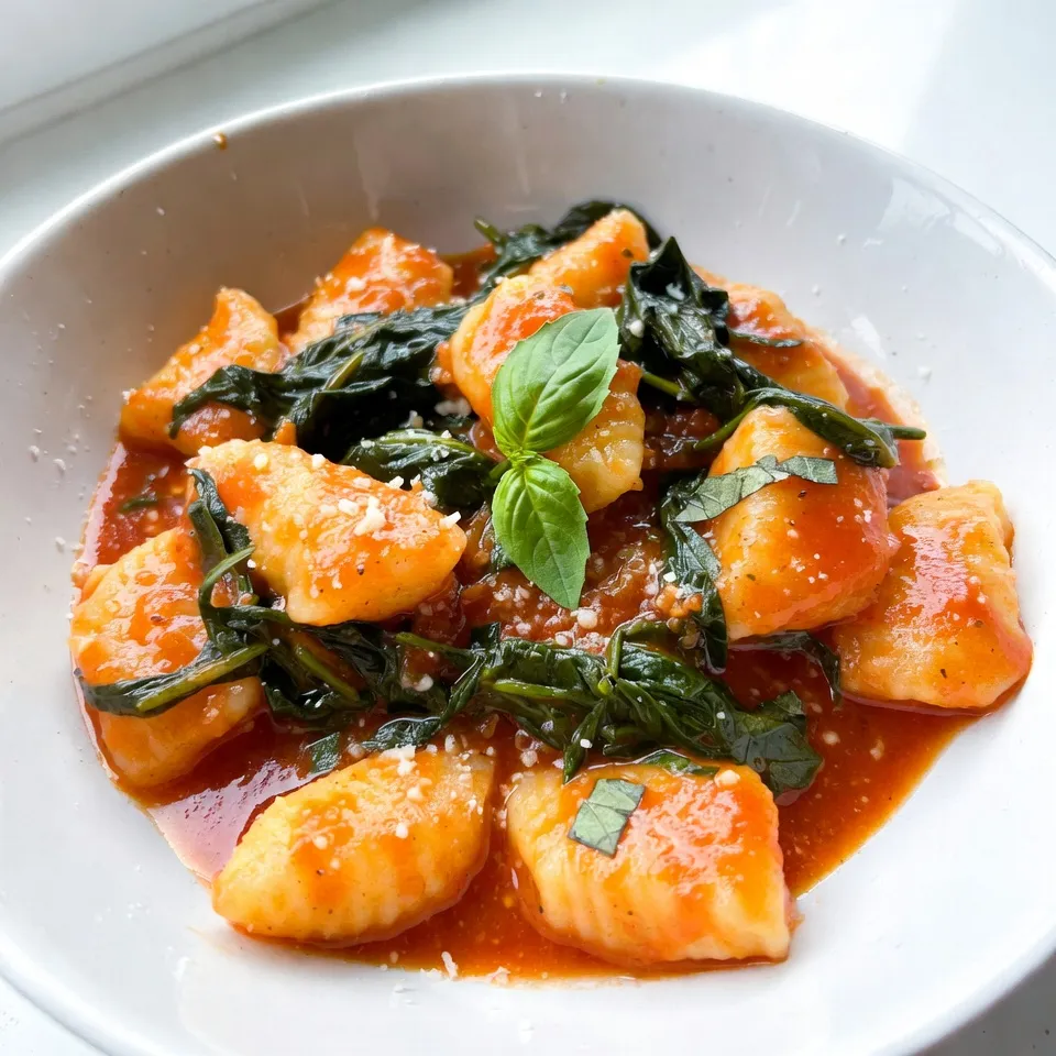 Creamy Tomato Spinach Gnocchi Comfort Food Delight