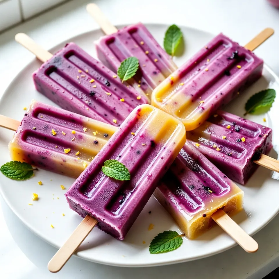 Blueberry Lemonade Popsicles Refreshing Summer Treat