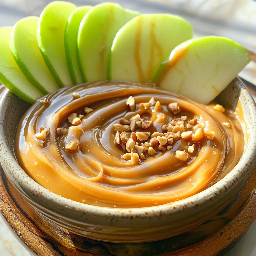 Caramel Apple Dip with Toffee Delightful Treat