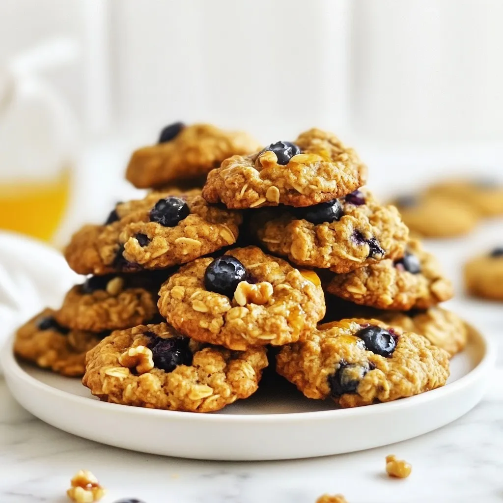 Blueberry Oatmeal Breakfast Cookies Energizing Treat