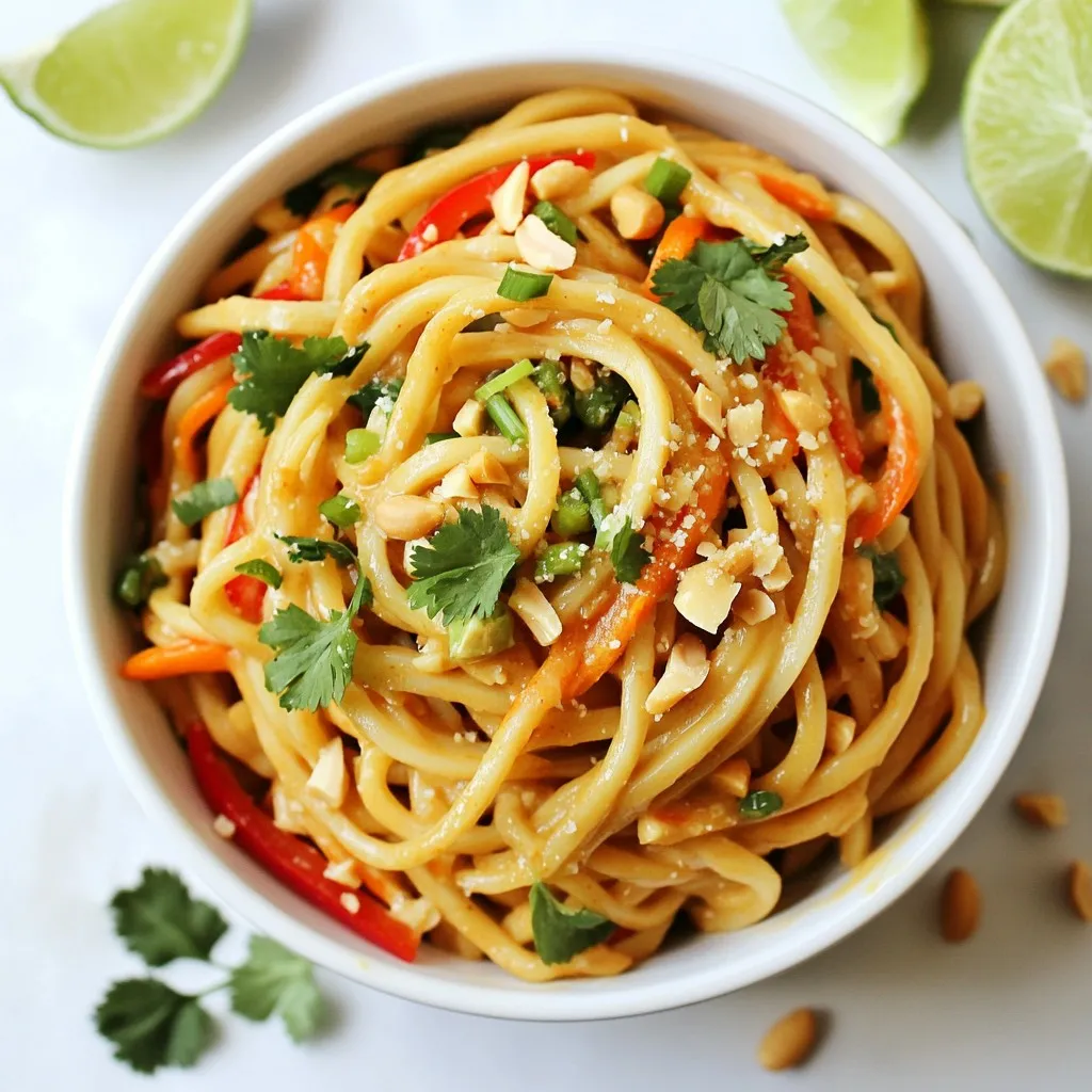 Spicy Peanut Udon Noodles Quick and Flavorful Meal
