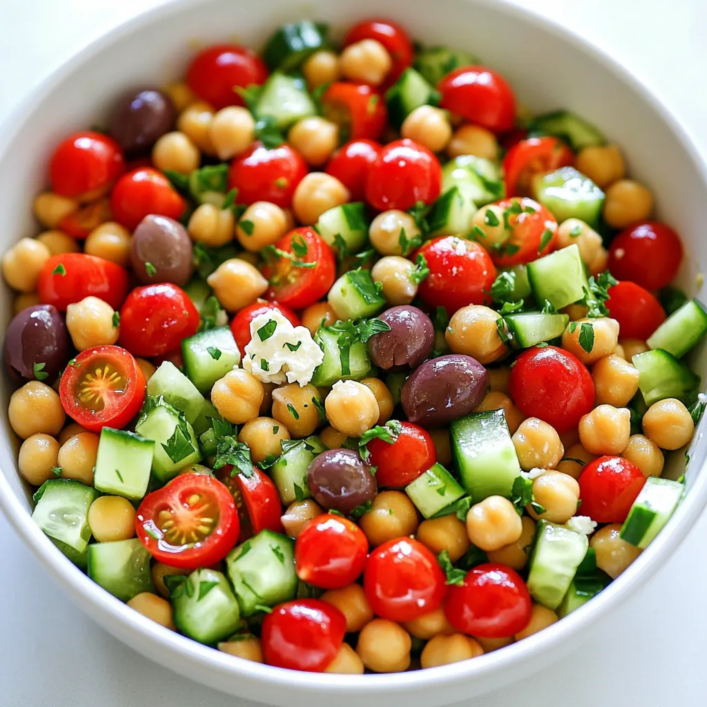 Mediterranean Chickpea Salad Fresh and Flavorful Dish