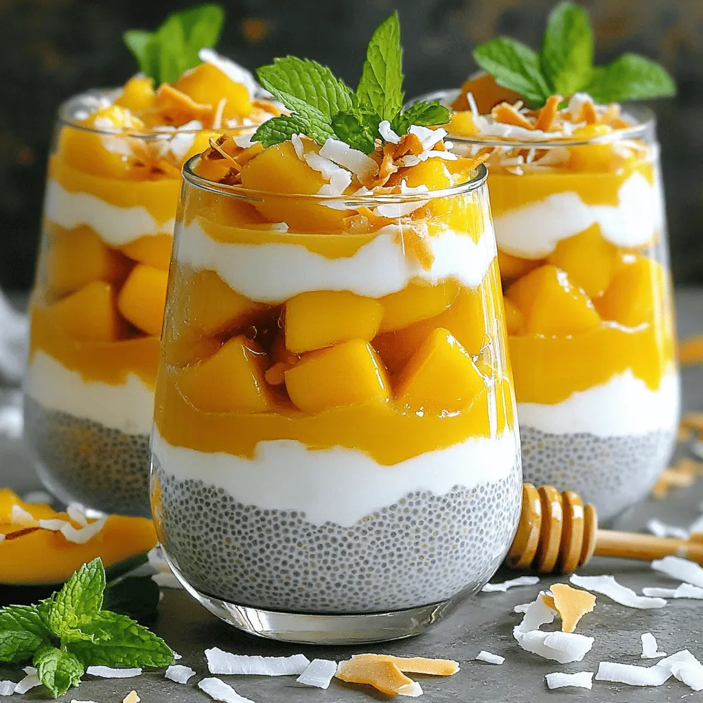 Mango Coconut Chia Pudding Easy Healthy Dessert Recipe
