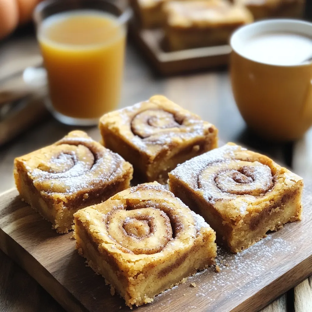 Pumpkin Spice Cinnamon Roll Blondies Irresistible Treat