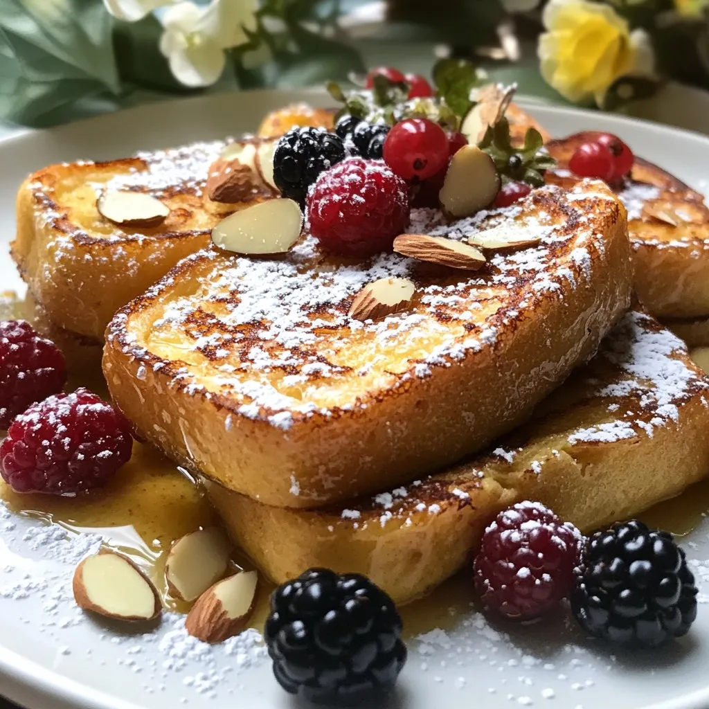 Vanilla Almond French Toast Simple and Tasty Recipe