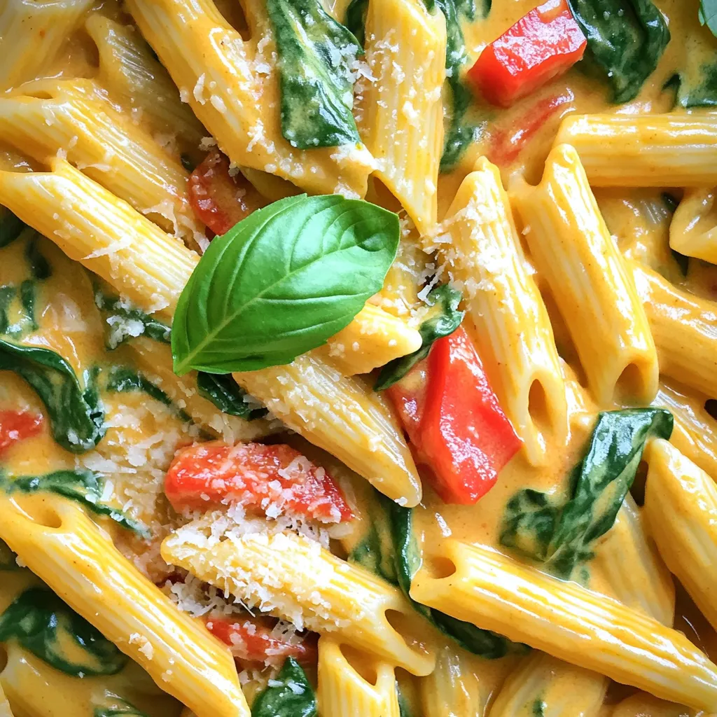 One-Pot Creamy Red Pepper Pasta Simple and Tasty Meal