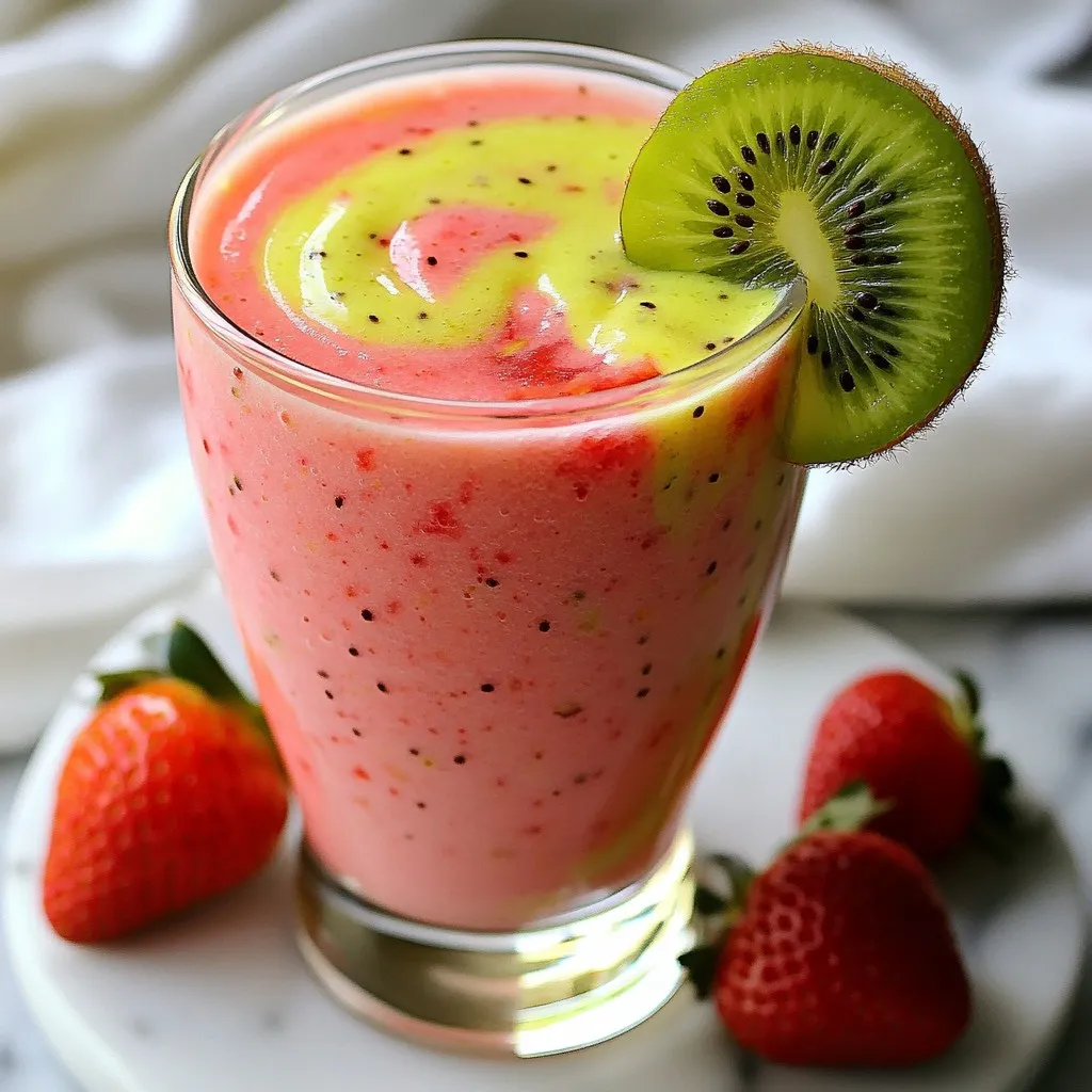 Strawberry Kiwi Smoothie Refreshing and Simple Recipe