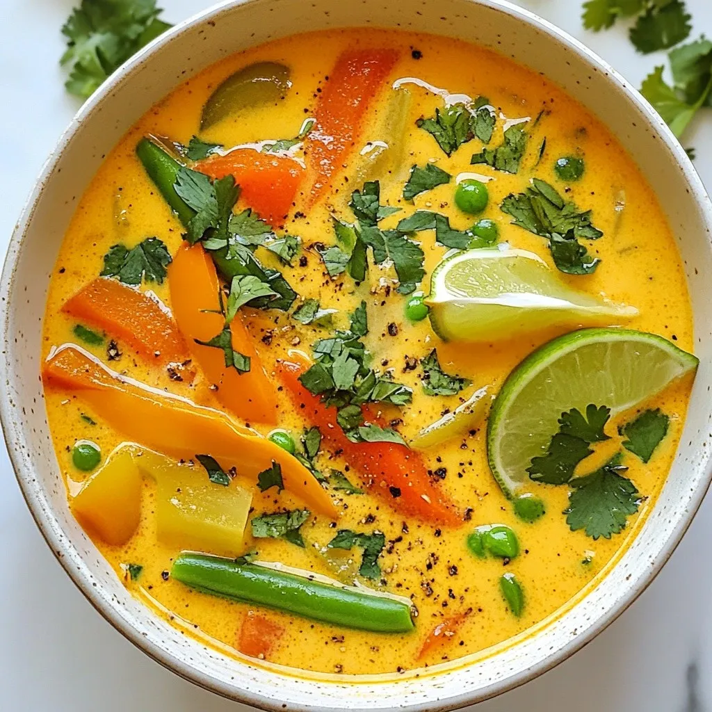 Vegan Thai Red Curry Soup Flavorful and Filling Dish