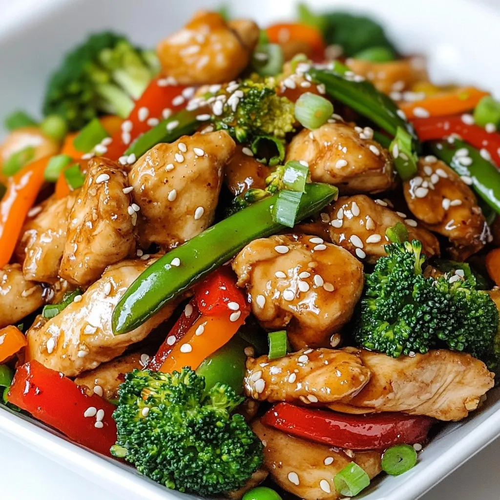Honey Garlic Chicken Stir-Fry Juicy and Flavorful Meal