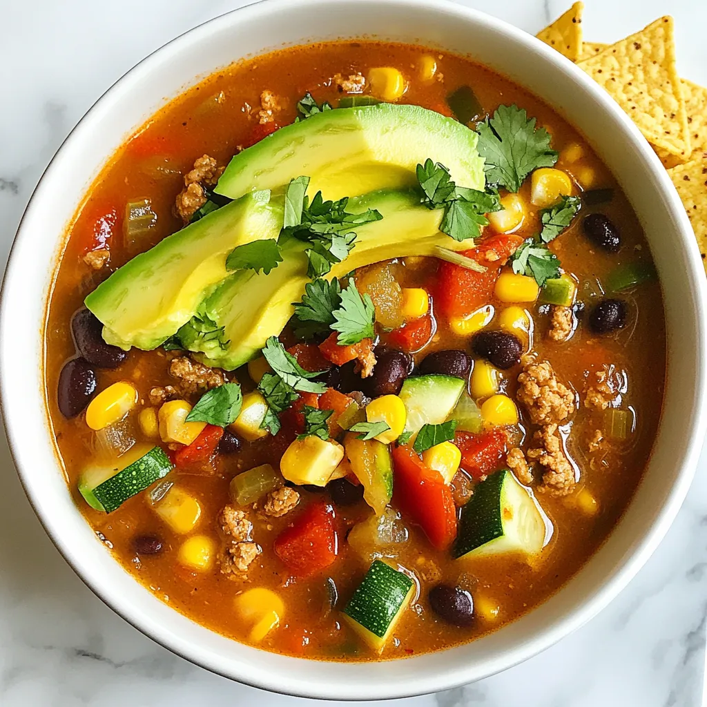 Veggie Loaded Taco Soup Hearty and Filling Delight