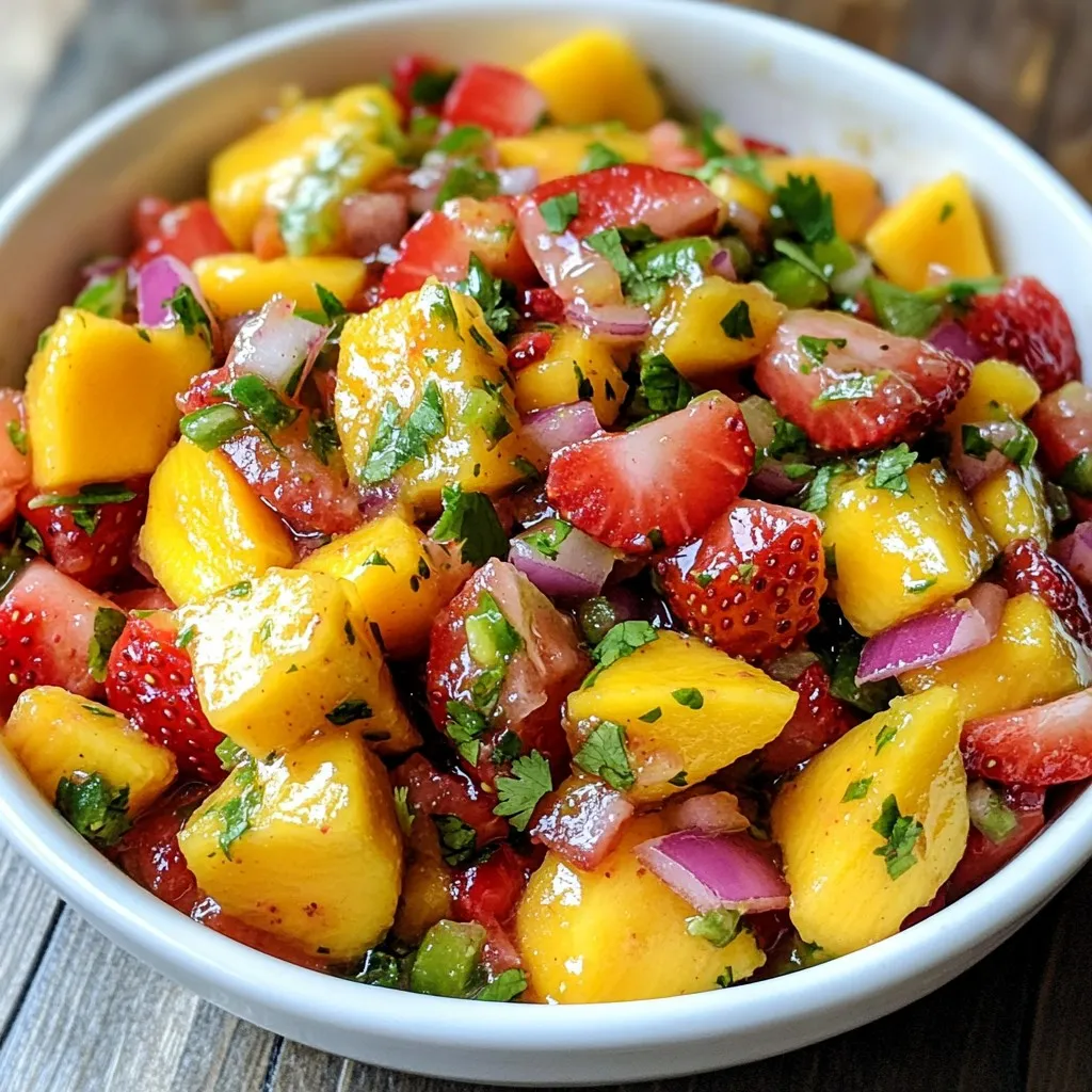 Mango Strawberry Salsa Bright and Flavorful Dish