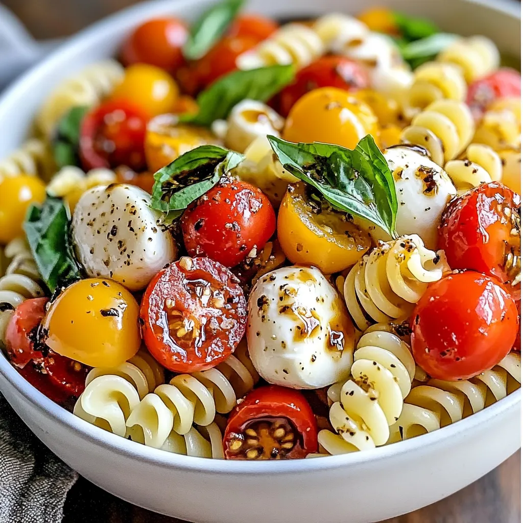 Balsamic Caprese Pasta Salad Quick and Tasty Dish