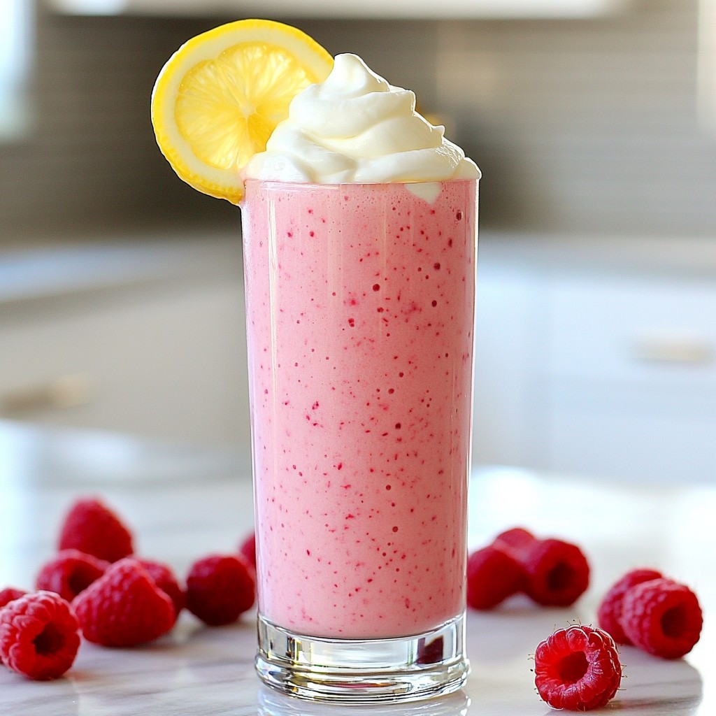 Lemon Raspberry Protein Smoothie Refreshing and Simple