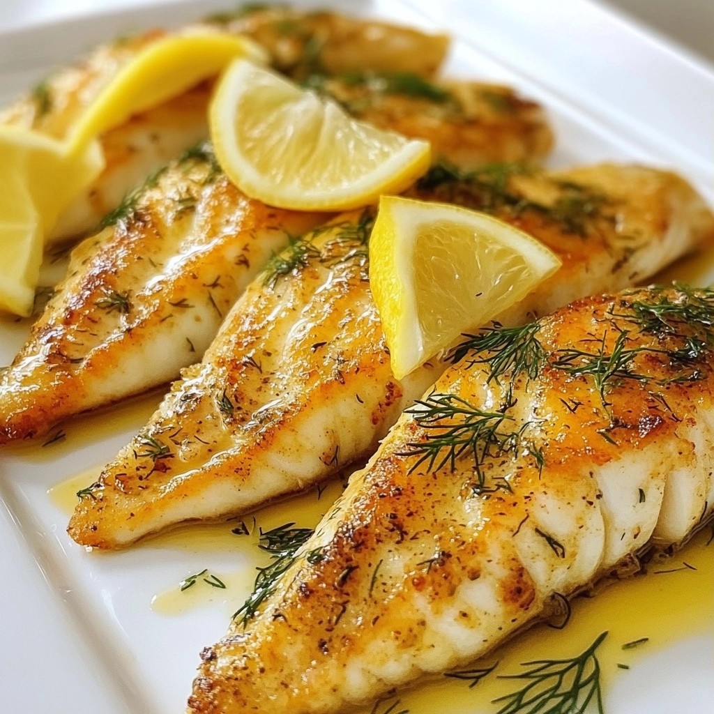 Tender air-fried Lemon Dill Tilapia Fillets Recipe