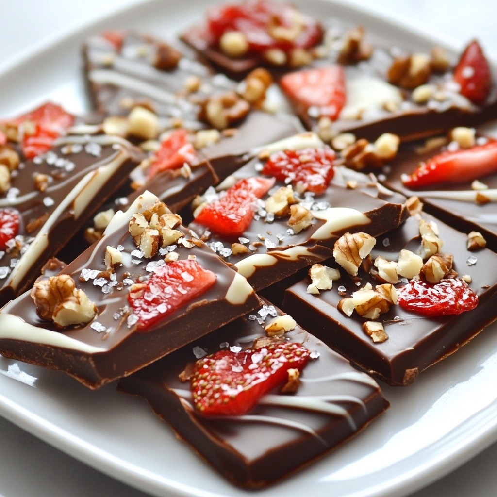 Chocolate Covered Strawberry Bark Delightful and Easy