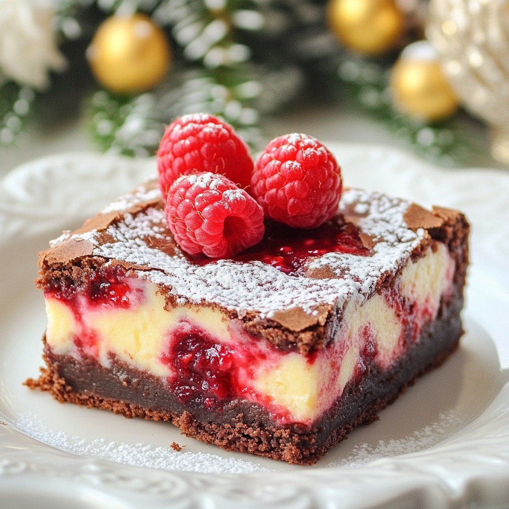 Raspberry Swirl Cheesecake Brownies Irresistible Treat