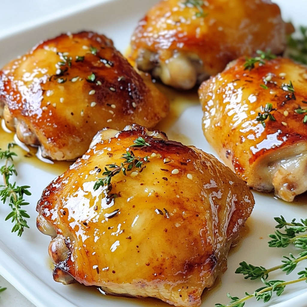 Honey Mustard Chicken Thighs Savory and Simple Recipe