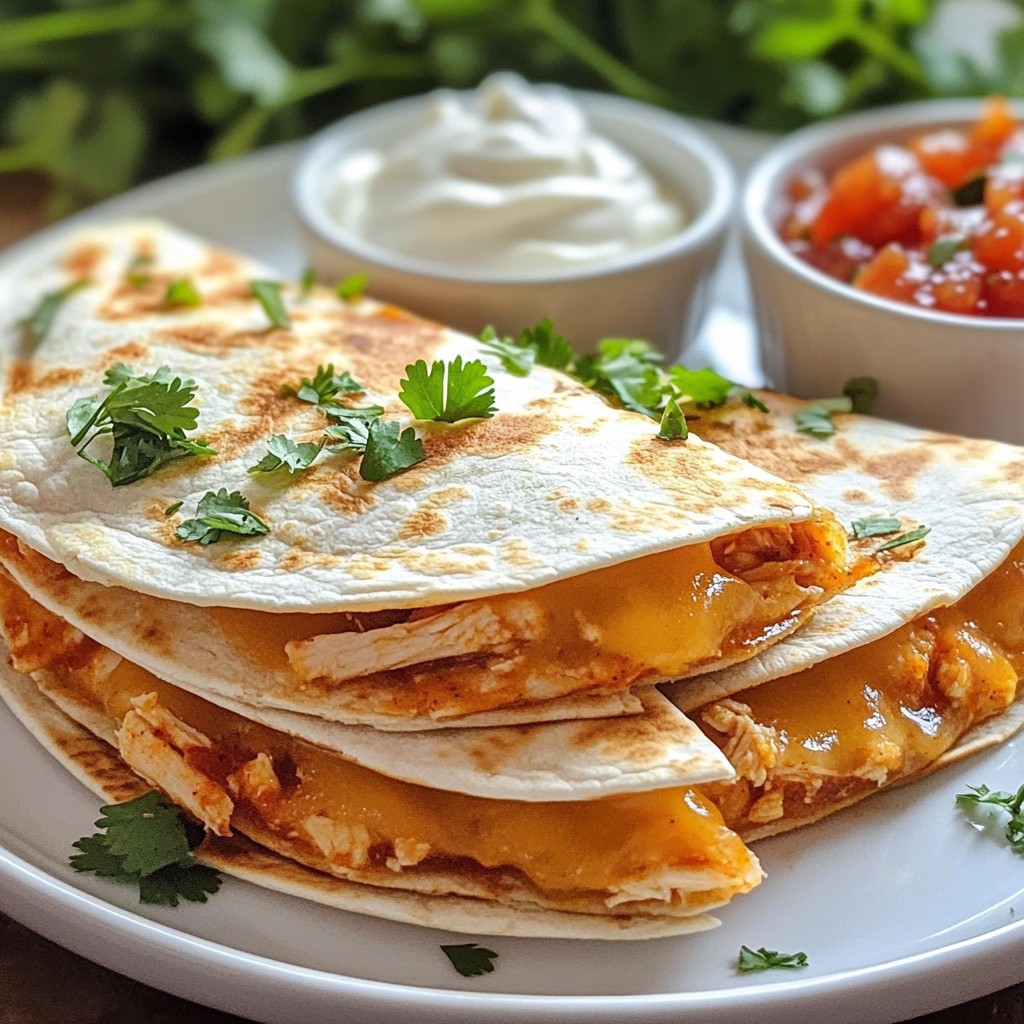 Honey Chipotle Chicken Quesadillas Tasty and Simple Meal