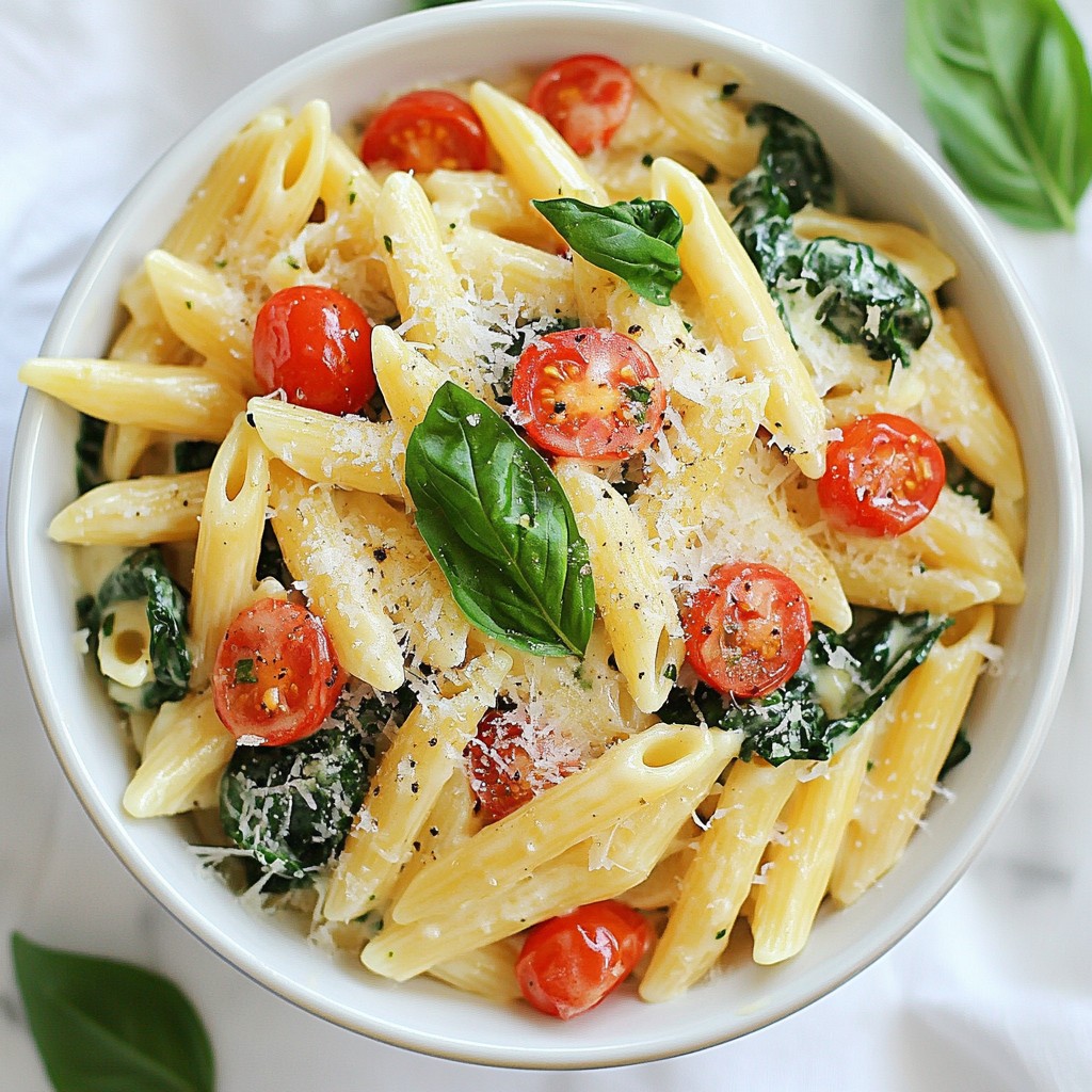 One-Pot Creamy Tuscan Pasta Delightful and Easy Recipe