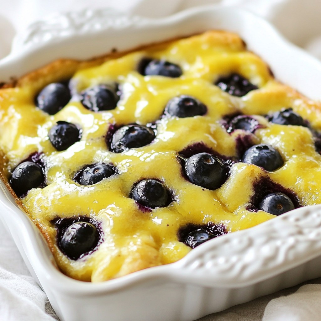 Lemon Blueberry Dump Cake Quick and Delicious Recipe