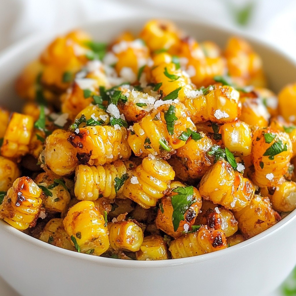 Crispy Air Fryer Herb Garlic Sweet Corn Delight