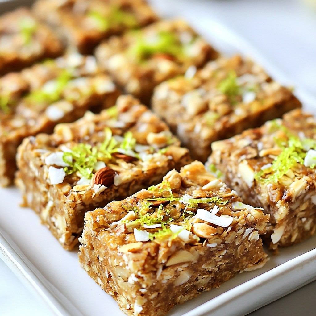 Coconut Lime Energy Bars Fresh and Easy Recipe