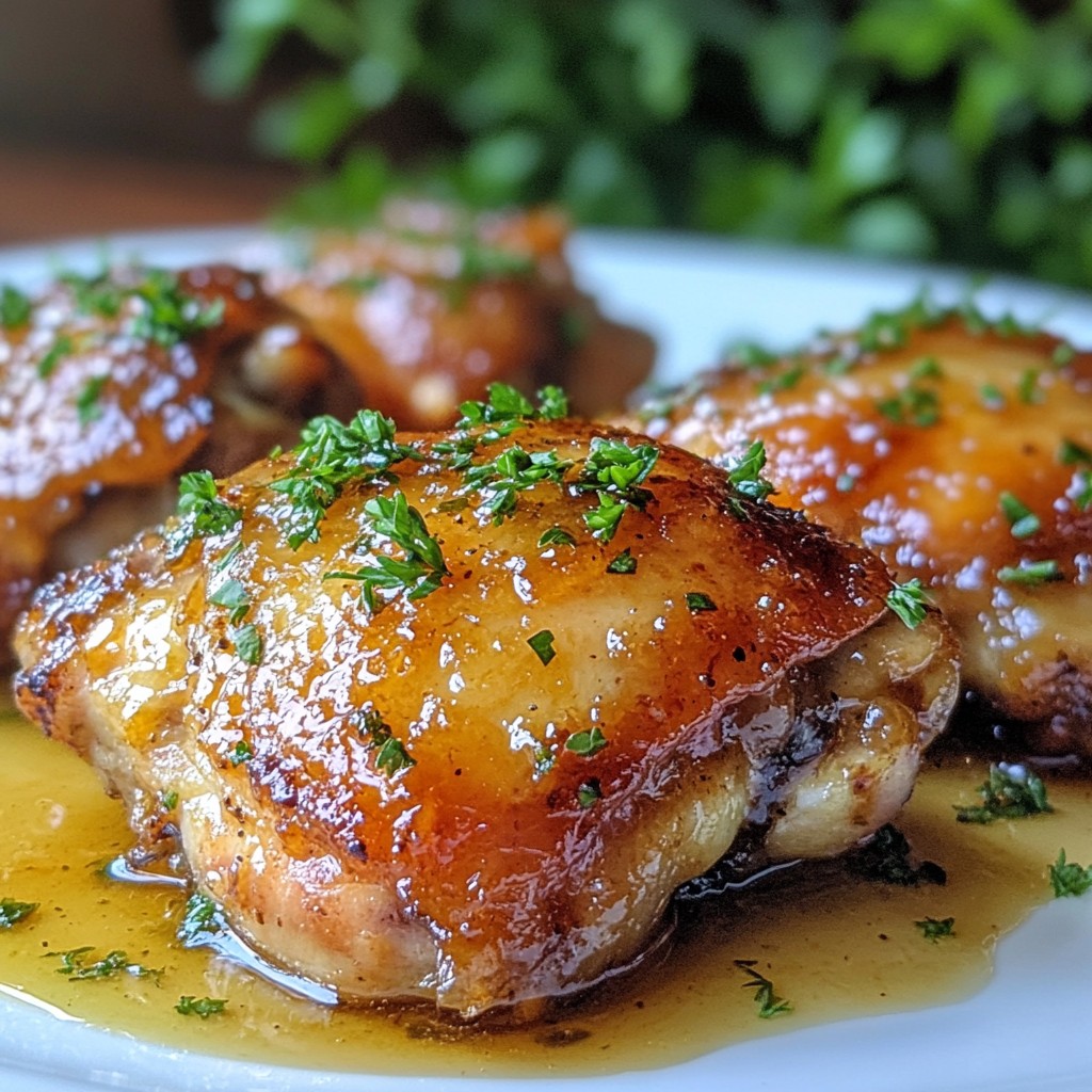 Brown Sugar Garlic Chicken Thighs Flavorful Delight