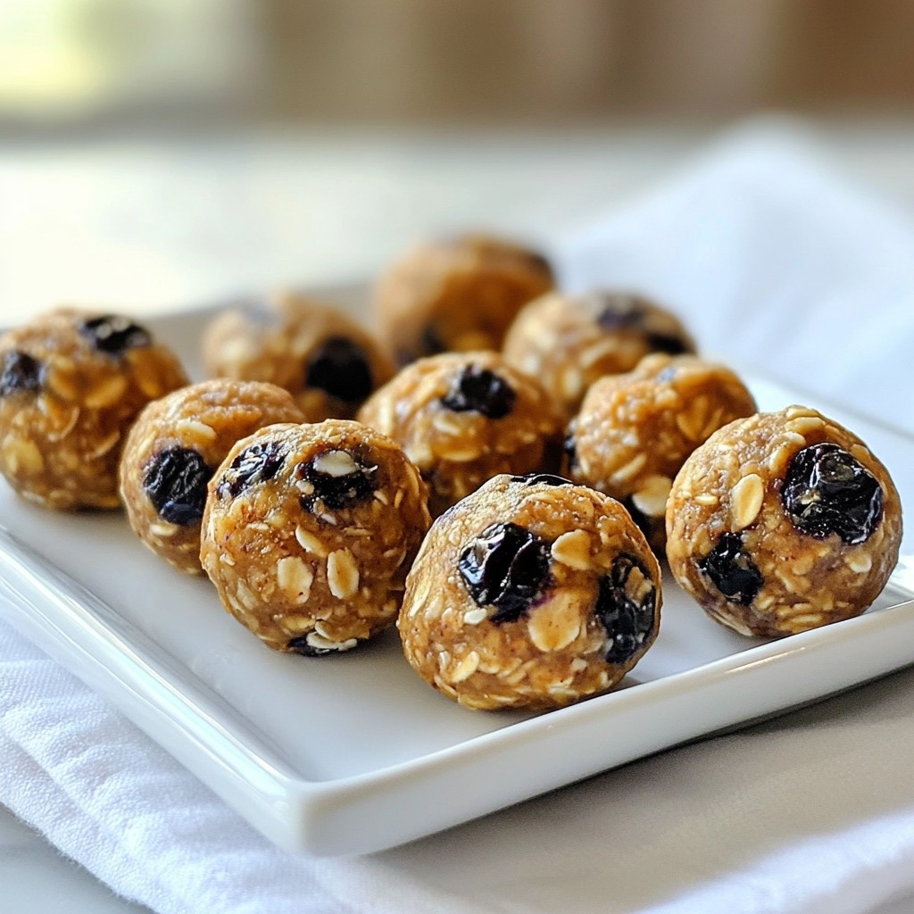 Blueberry Muffin Energy Bites Easy and Tasty Snack