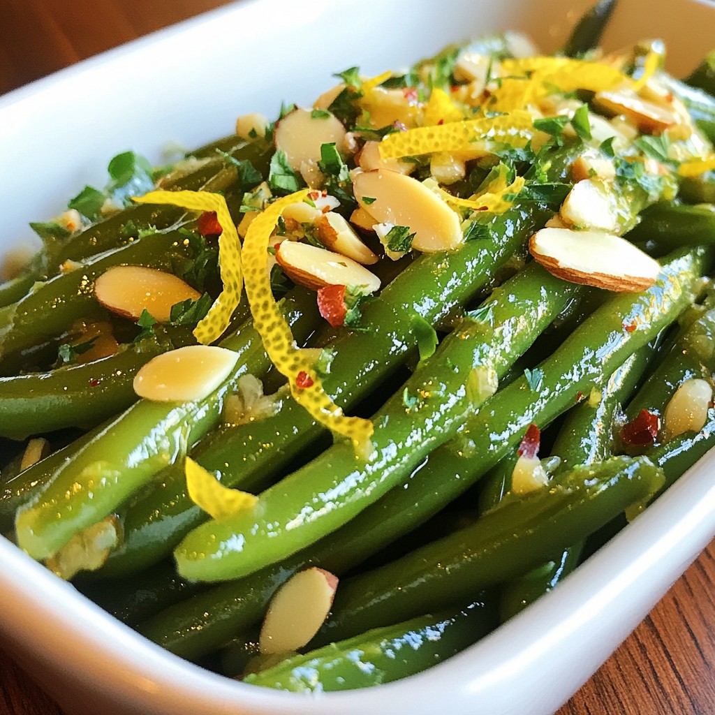 Lemon Garlic Sautéed Green Beans Flavorful Side Dish