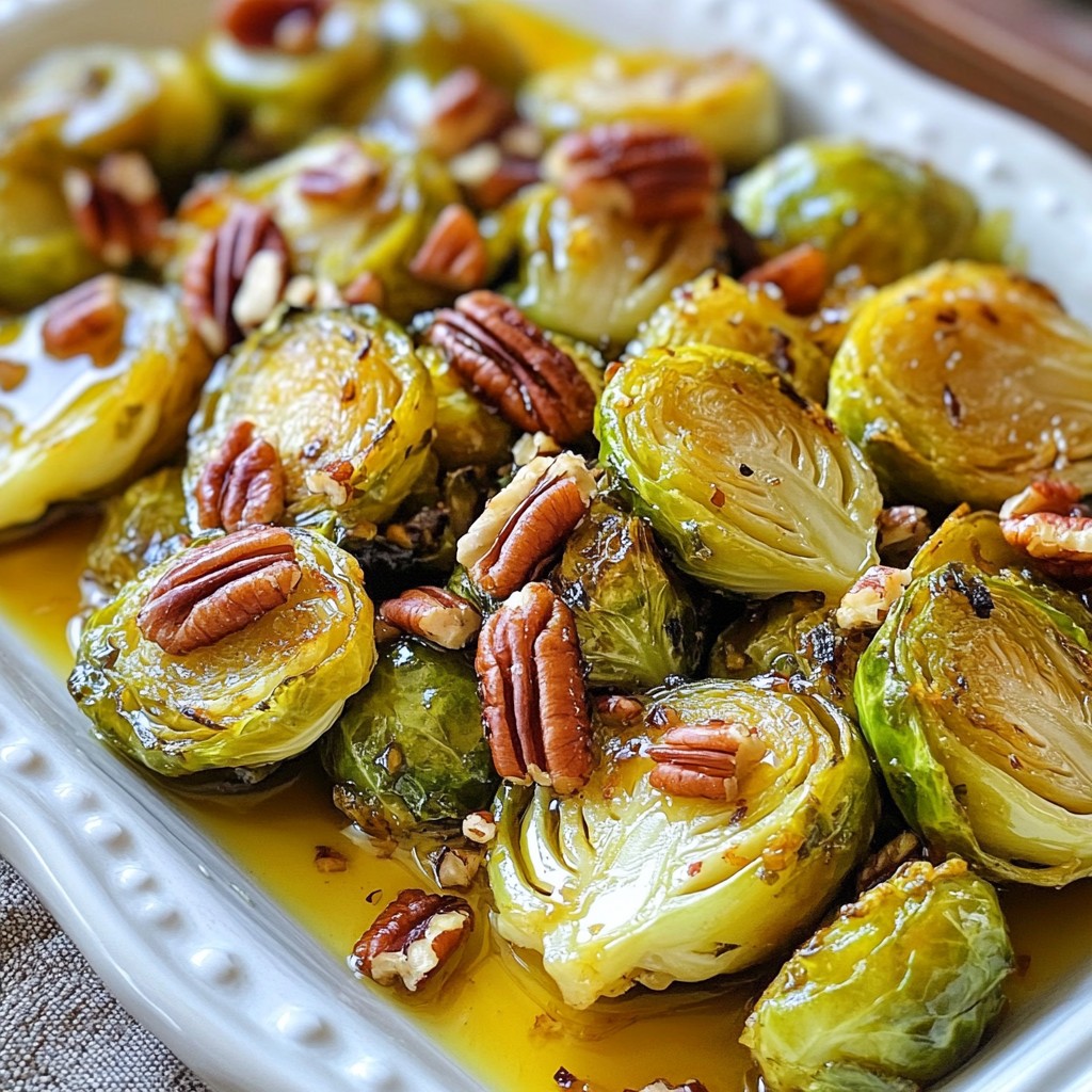 Honey Mustard Brussels Sprouts Flavorful and Easy Dish