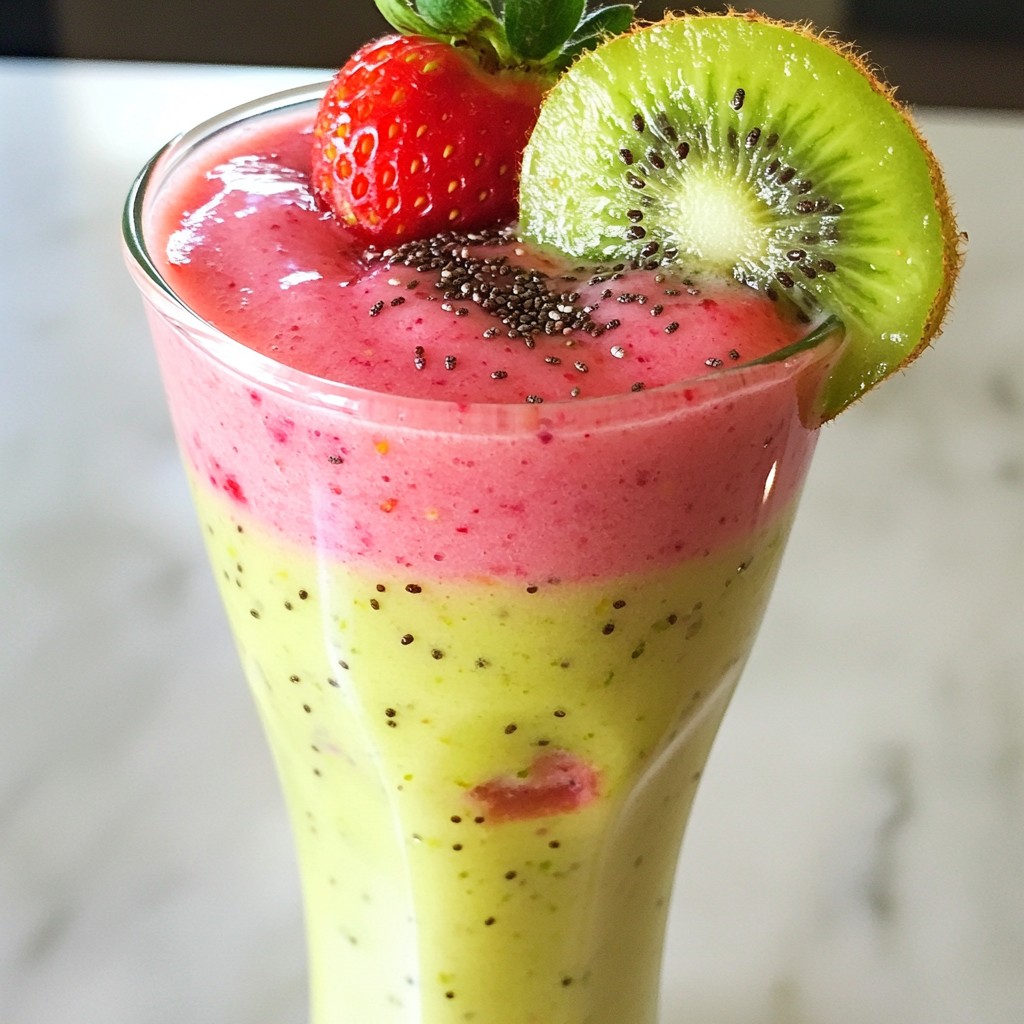Strawberry Kiwi Smoothie Refreshing and Simple Recipe