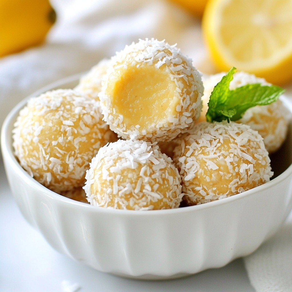 Lemon Coconut Energy Balls Easy and Tasty Snack