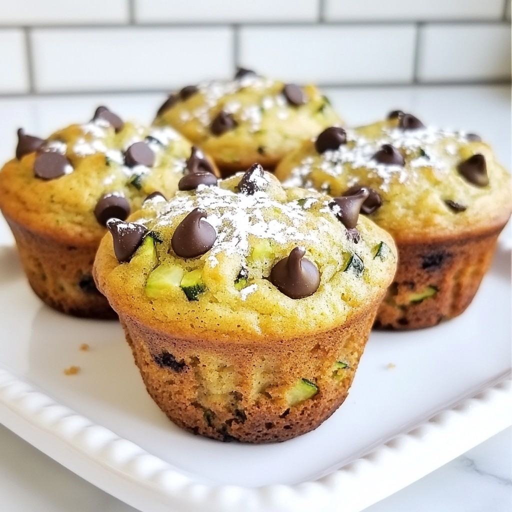 Chocolate Chip Zucchini Oat Muffins Fresh and Simple