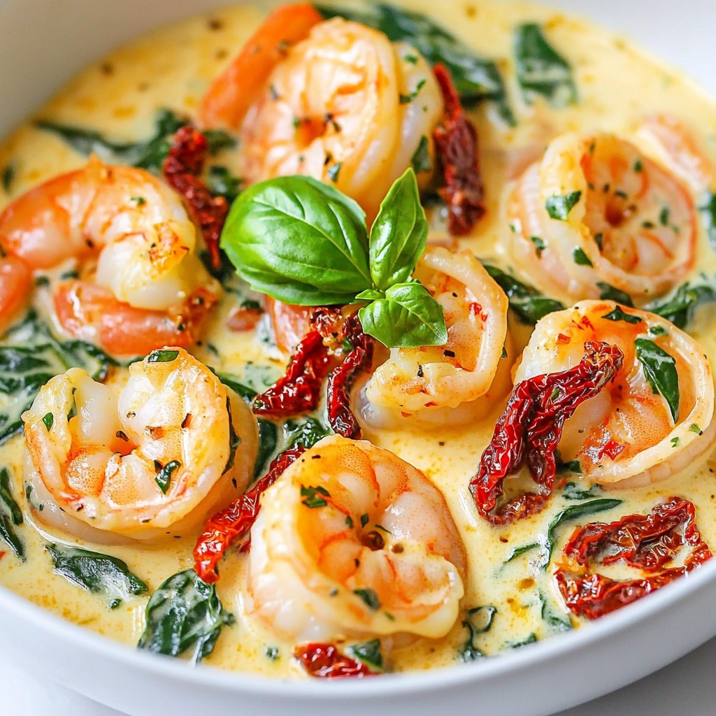 Creamy Tuscan Shrimp Flavorful Dinner Delight