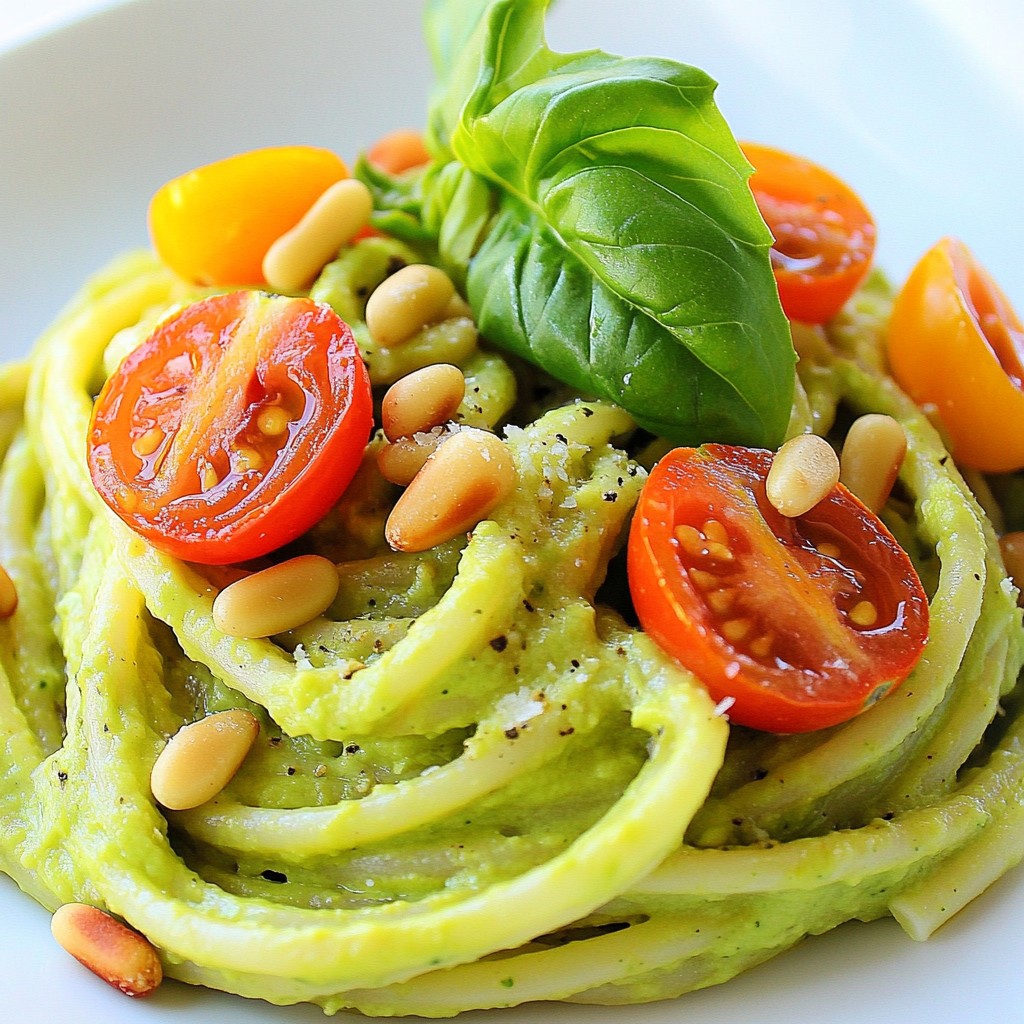 Creamy Avocado Pasta Delightful and Easy Recipe