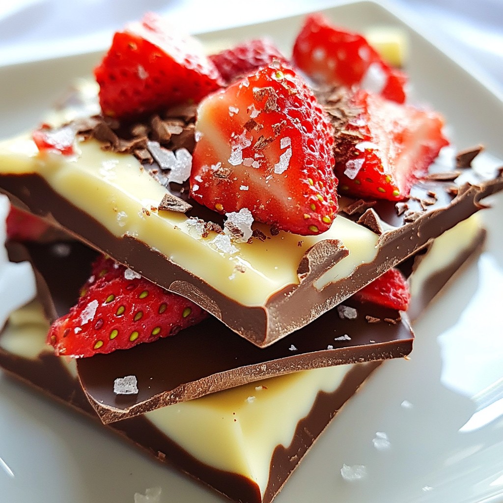 Chocolate Covered Strawberry Bark Irresistible Treat