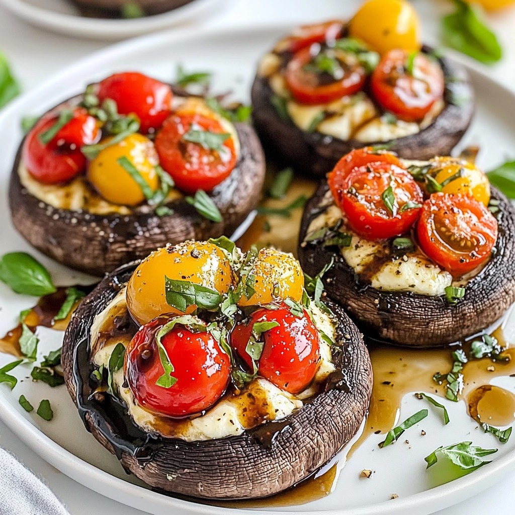 Caprese Stuffed Portobellos Flavorful and Easy Dish